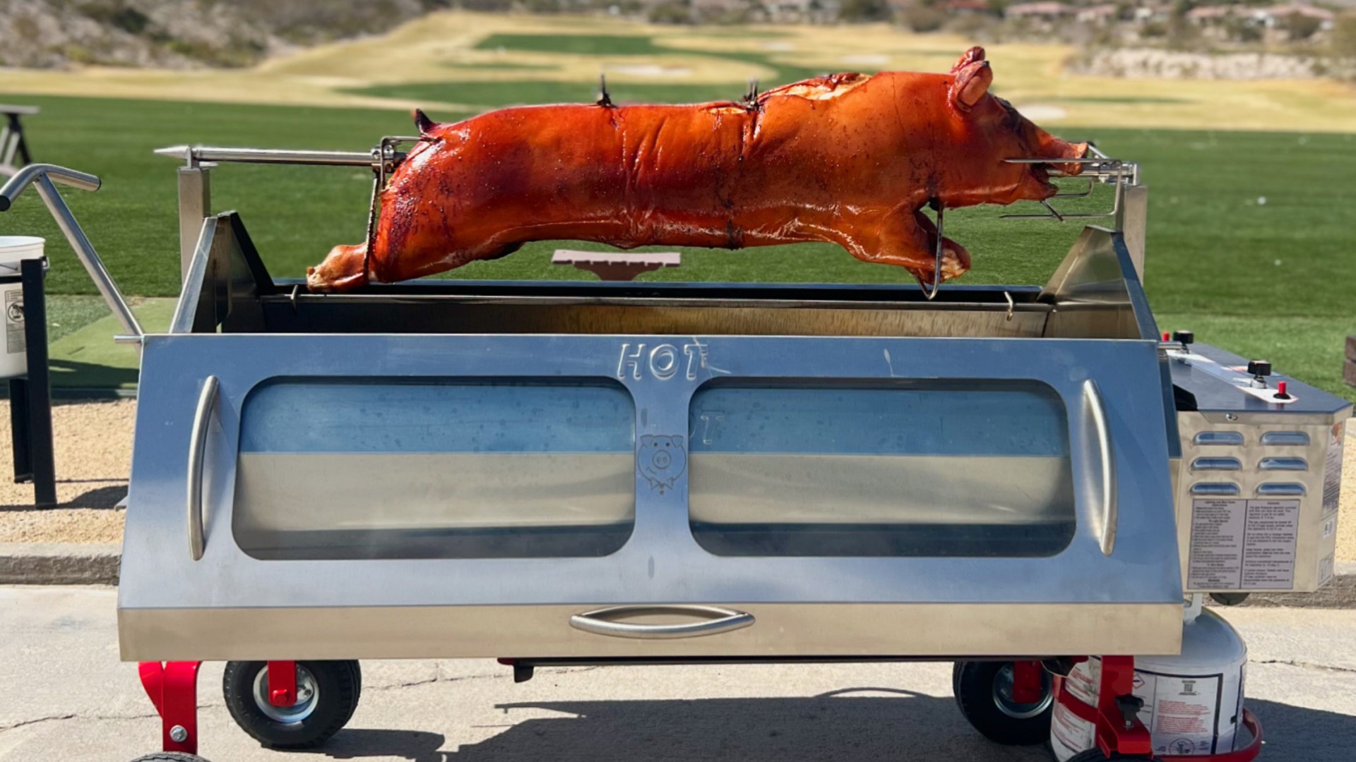 Propane Roaster for pork industry professionals PigOut Roasters